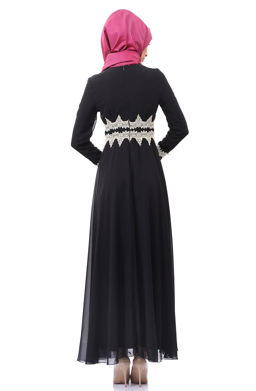 Evening Dress Dress-Black 8009-01