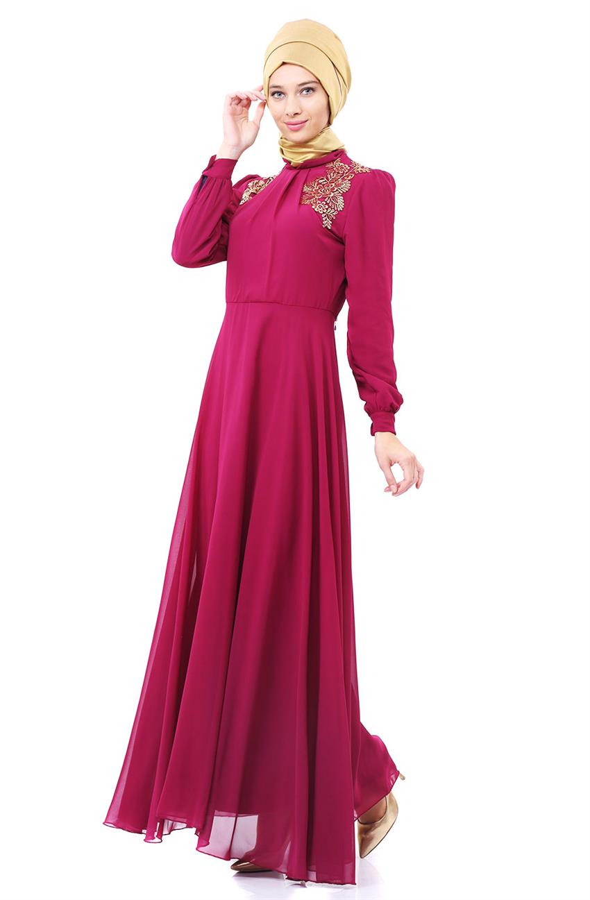 Evening Dress Dress-Fuchsia 8015-43