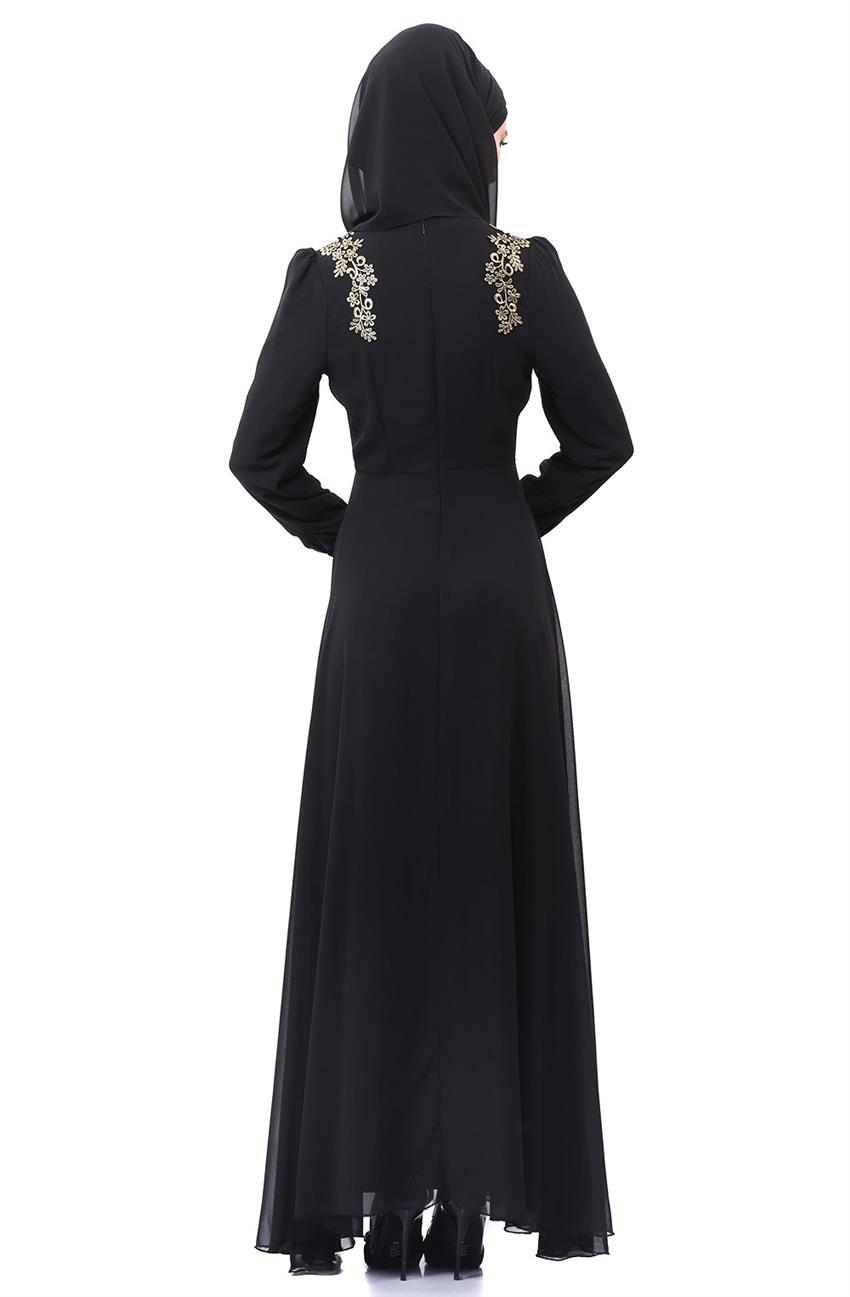 Evening Dress Dress-Black 8015-01