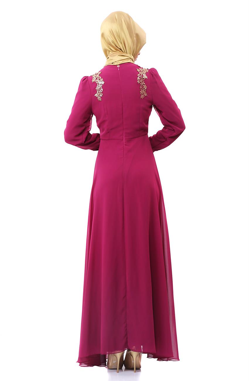 فستان سهرة فستان-فوشي ar-8015-43
