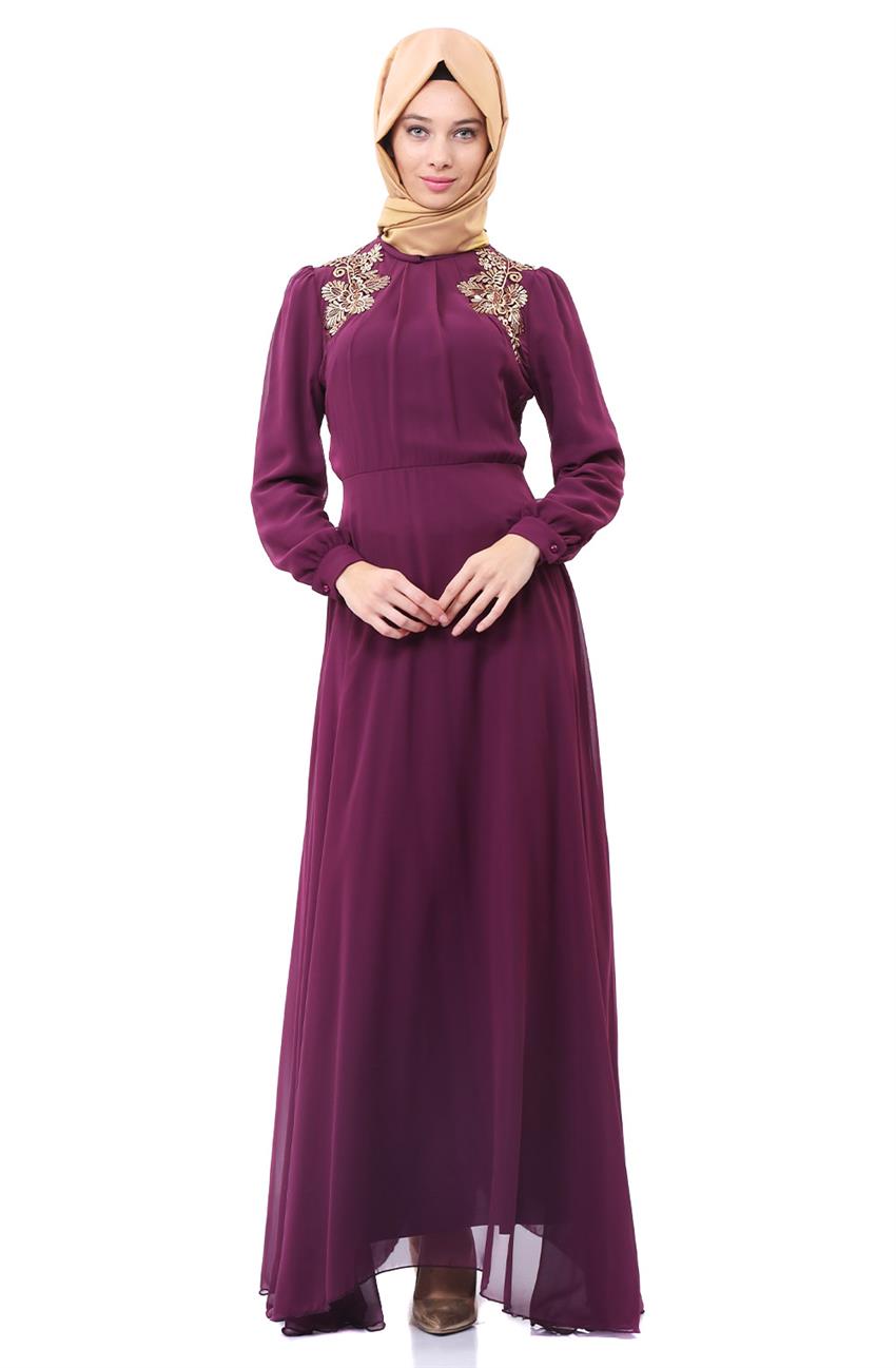 Evening Dress Dress-Purple 8015-45
