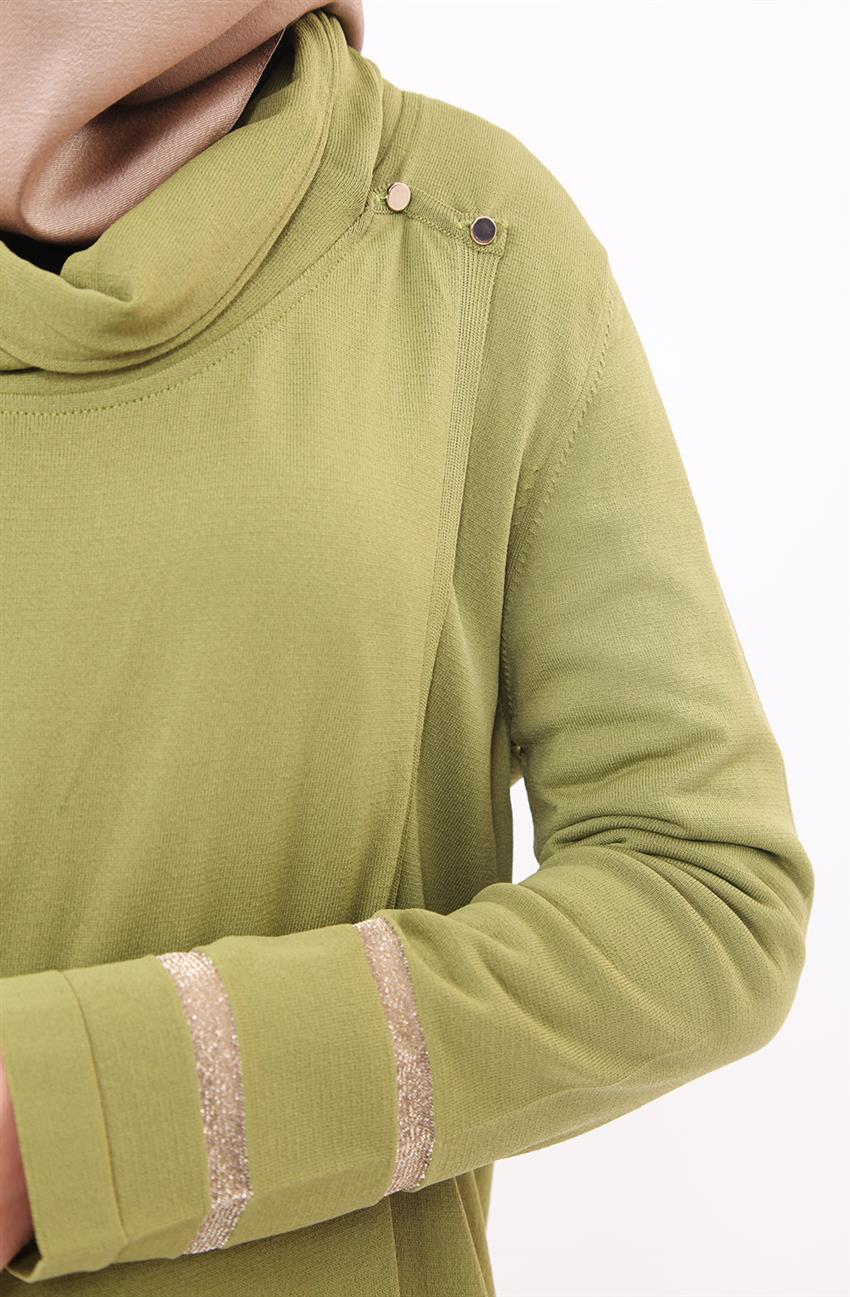 Knitwear Cardigan-Olive KA-B6-TRK01-33