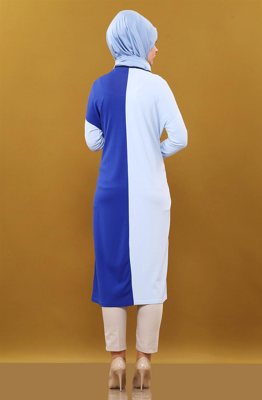 Knitwear Tunic-Blue KA-B6-TRK14-09
