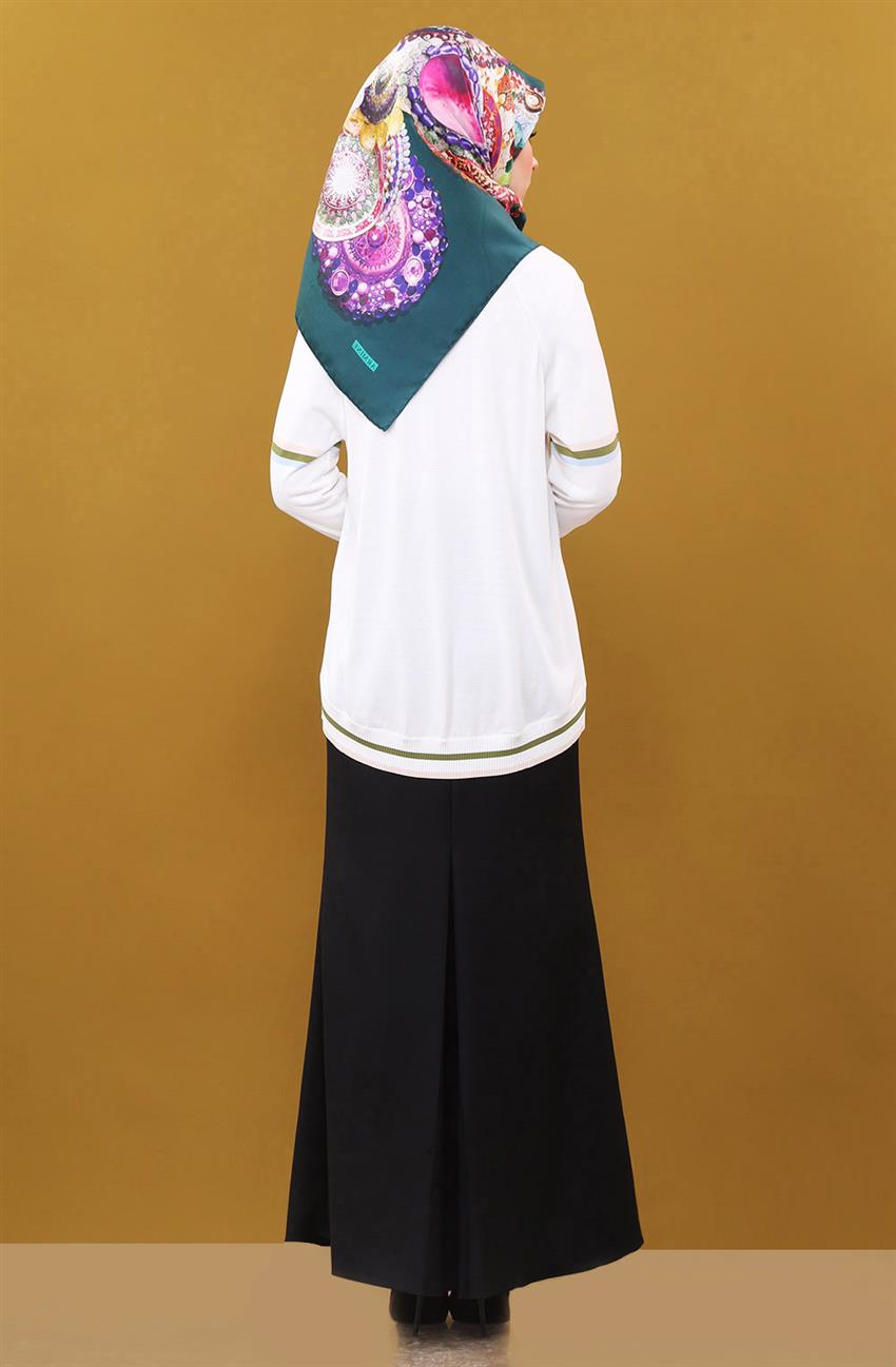 Knitwear Blouse-Ecru KA-B6-TRK19-35