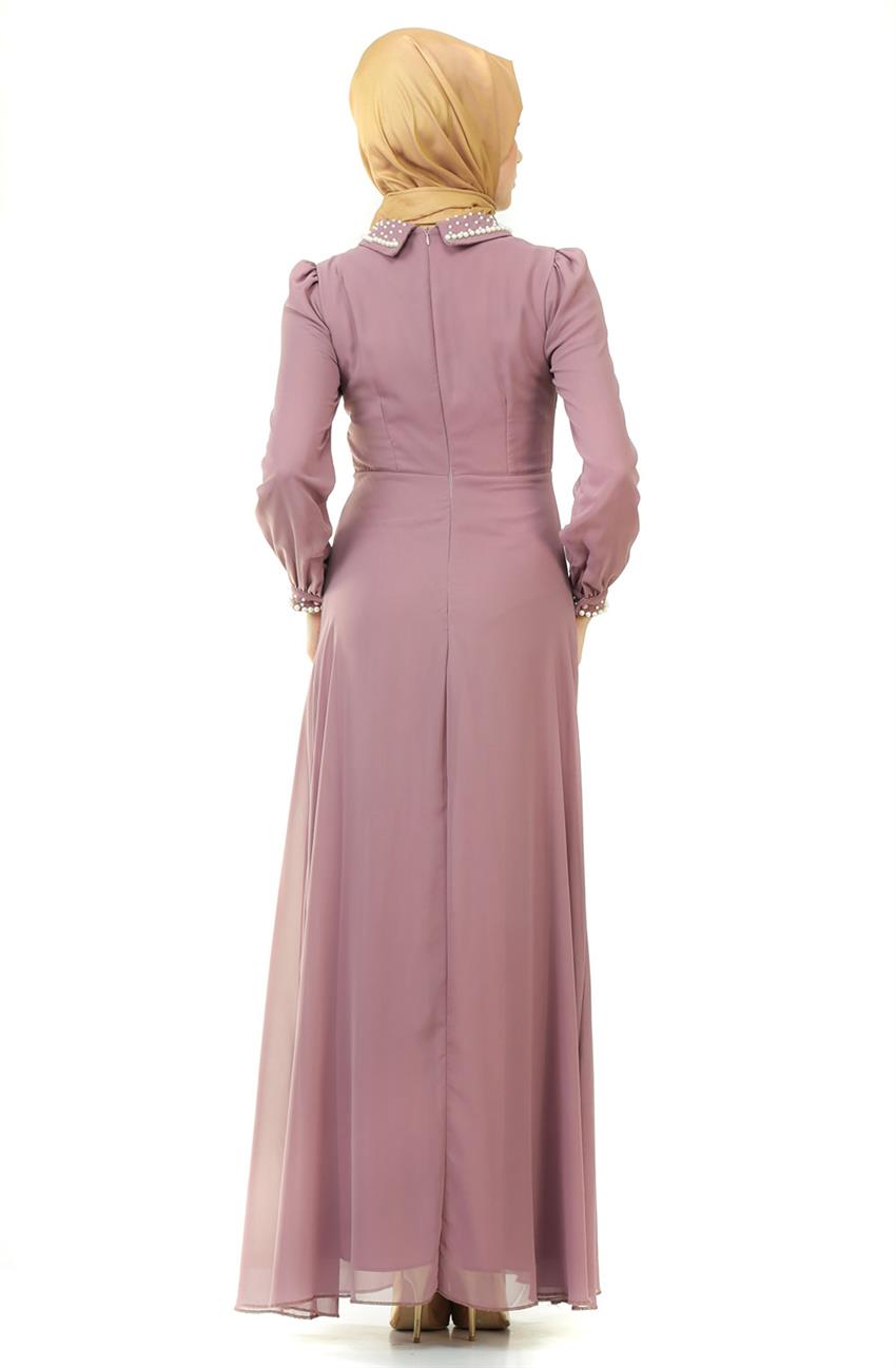 Evening Dress Dress-Dried rose 7035-53