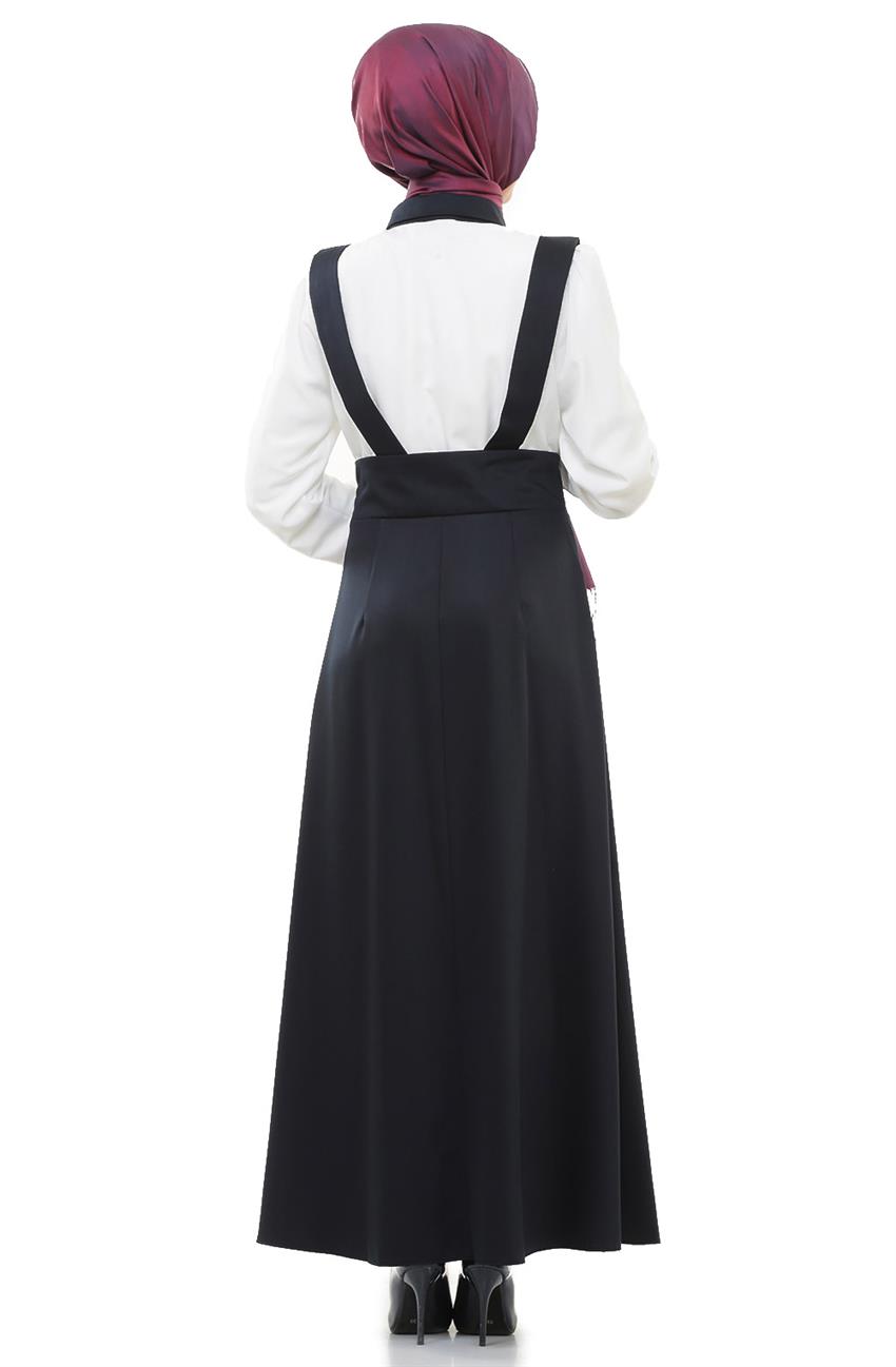 Evening Dress Dress-Navy Blue 7035-17