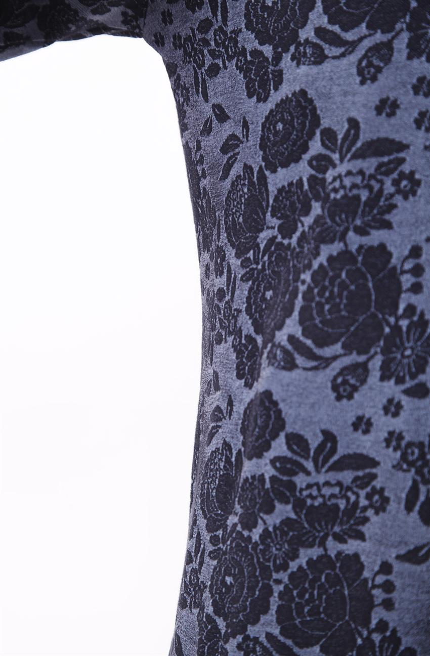 فستان-لون الفحم أسود ELB2003-5001