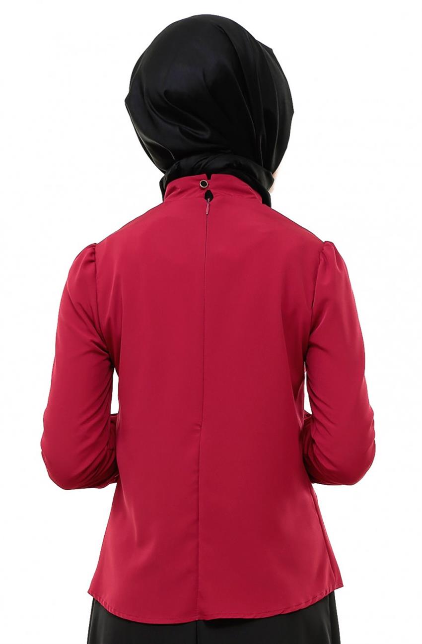 Blouse-Claret Red 4046-67