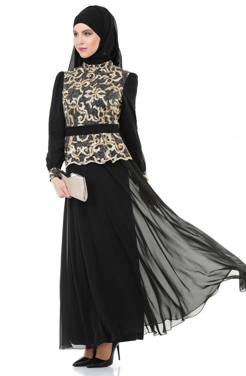 Evening Dress Dress-Black ARM7014-01