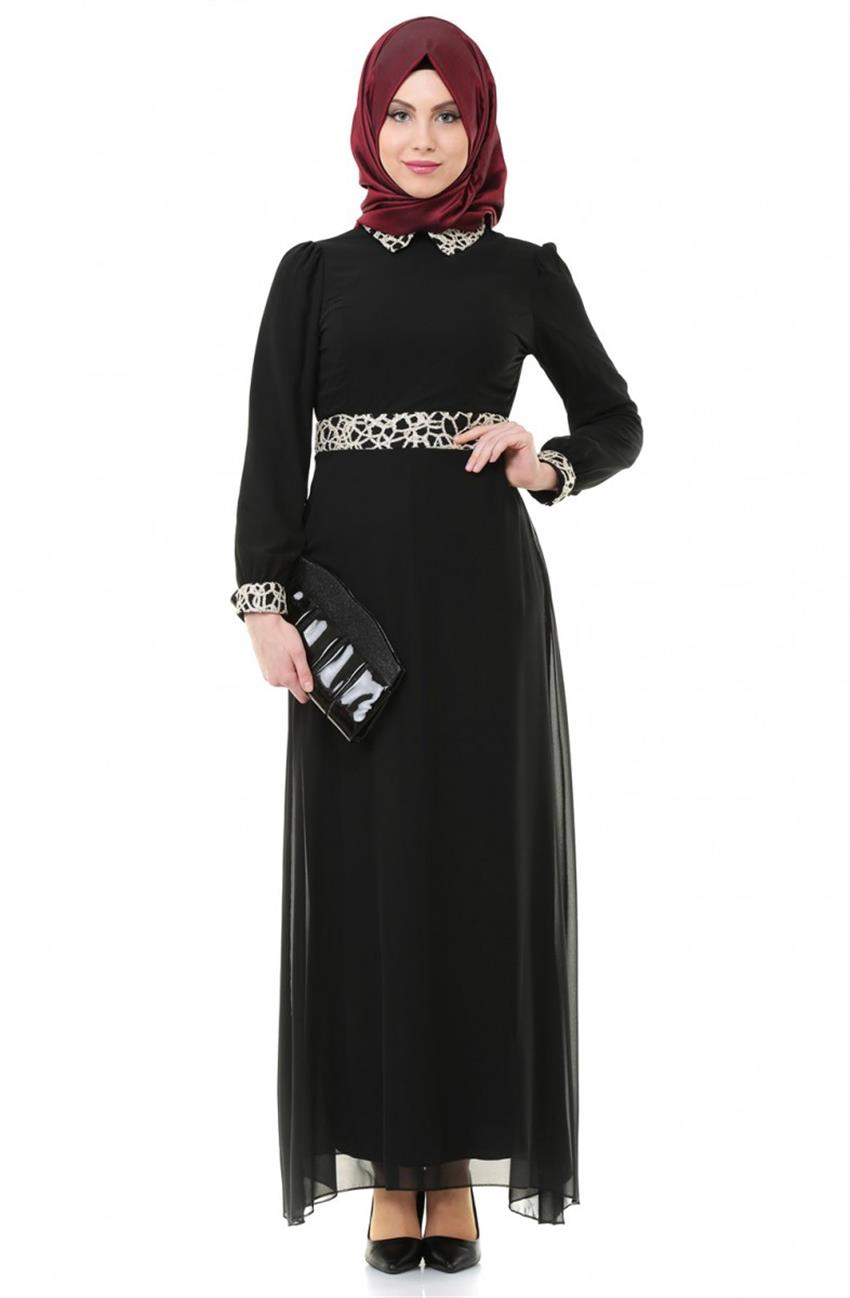 Evening Dress Dress-Black ARM7026-01