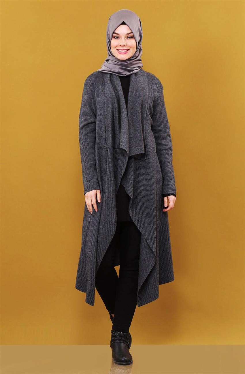 Knitwear Cardigan-Gray KA-A6-TRK04-07