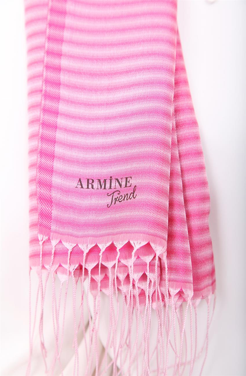 Armine Trend شال لون البودرة فوشي
