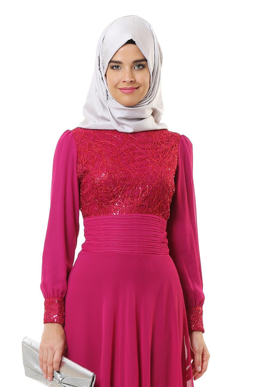 Evening Dress Dress-Fuchsia 7007-4343