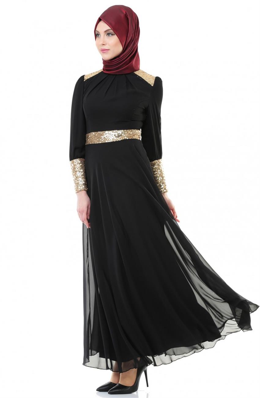 فستان سهرة فستان-أسود ARM7015-01