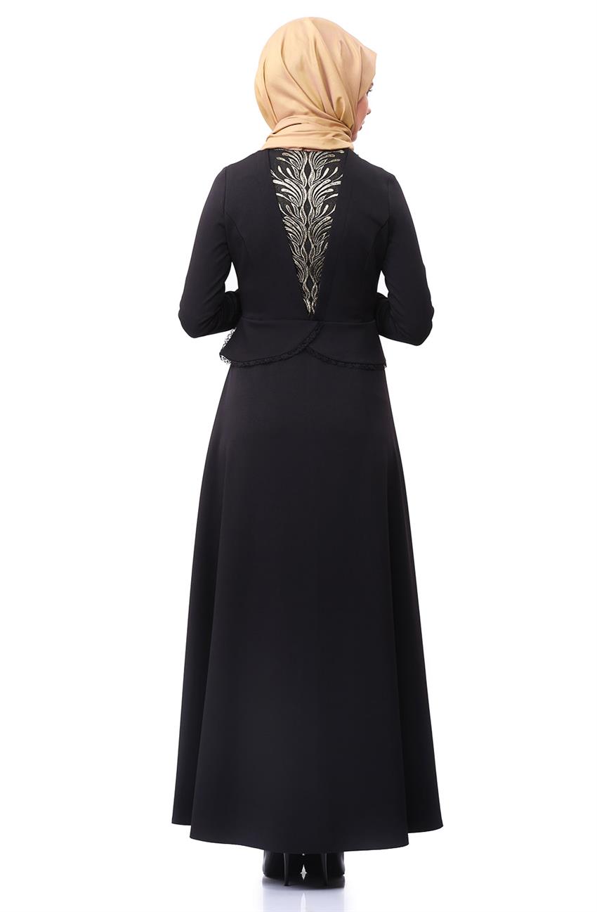 فستان سهرة فستان-أسود E5087-09