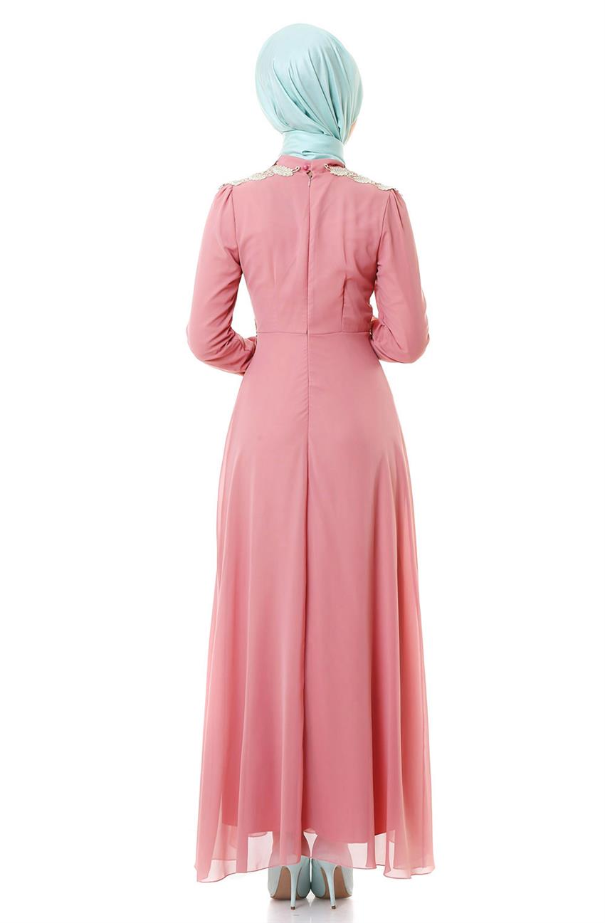 Evening Dress Dress-Gül Pink ARM7005-108