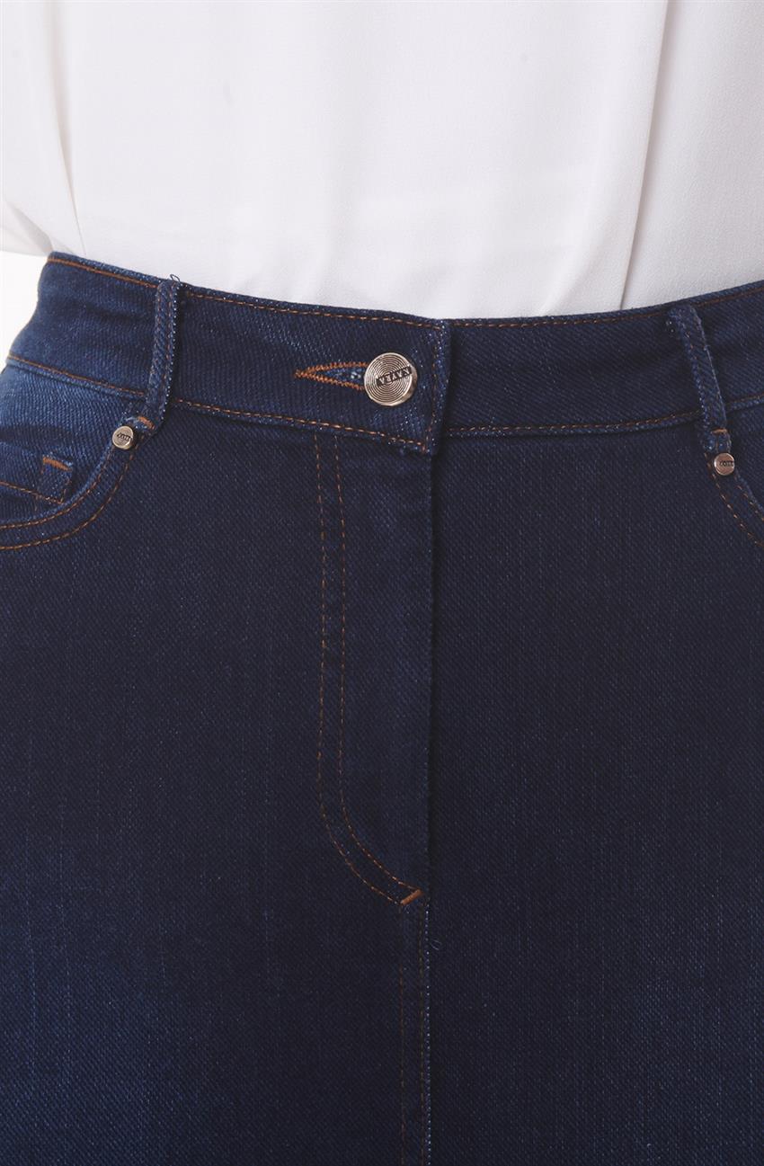 Jeans Skirt-Navy Blue KA-A6-12033-11