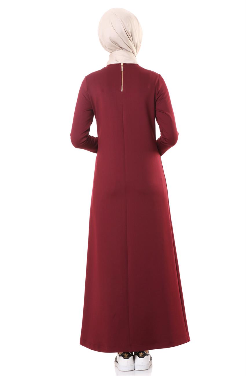 Dress-Claret Red KA-A6-23018-26
