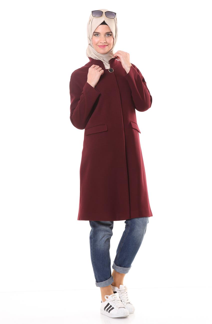 Coat-Claret Red T3216-30