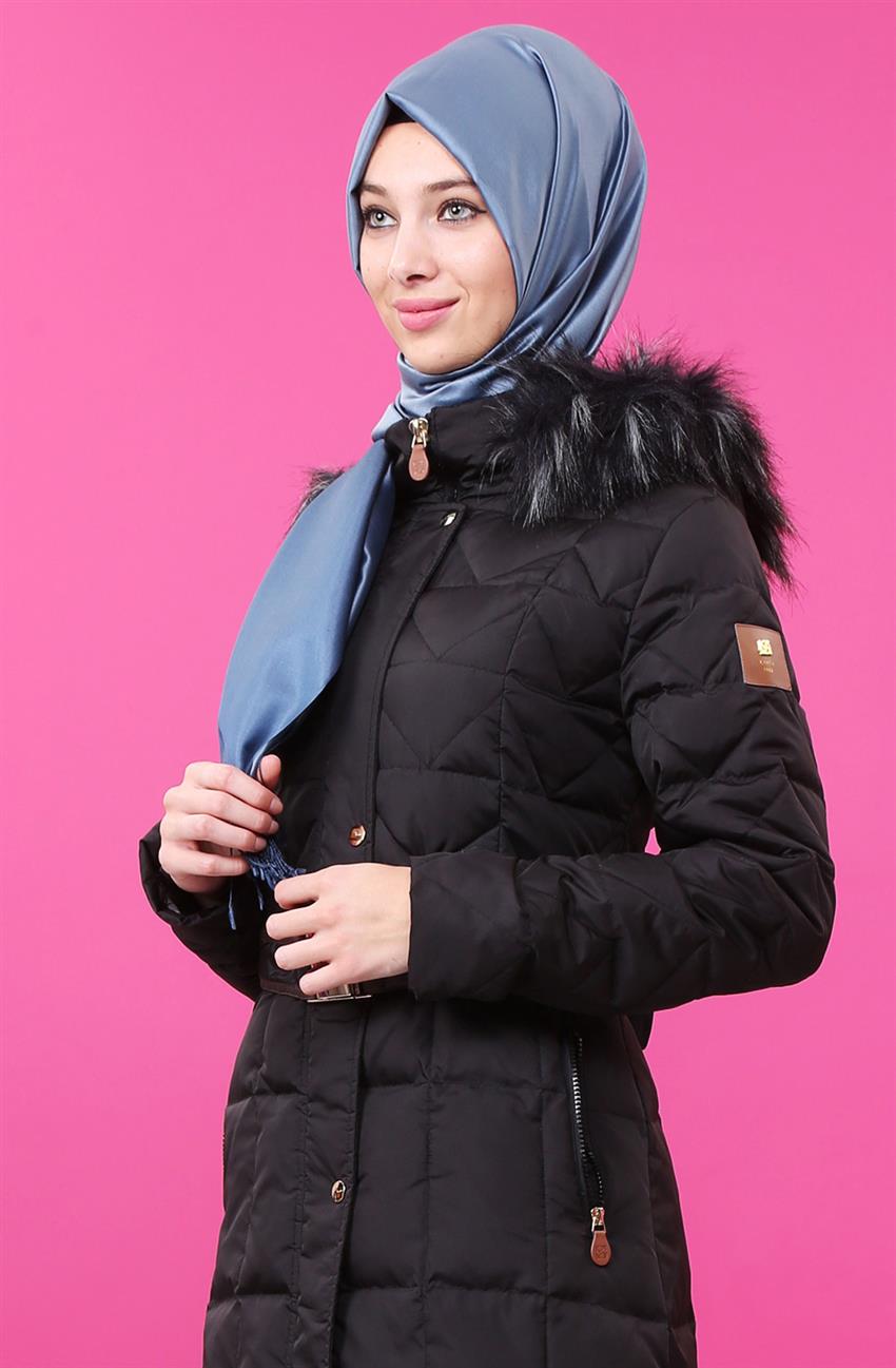 Kayra Coat-Black KA-A5-27001-12