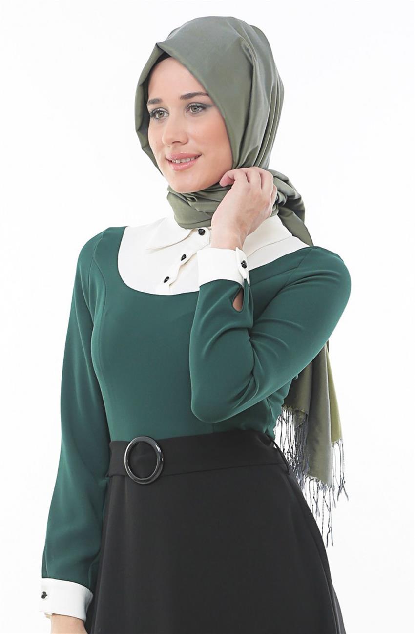 Özne Olmak Dress-Green K156001-21