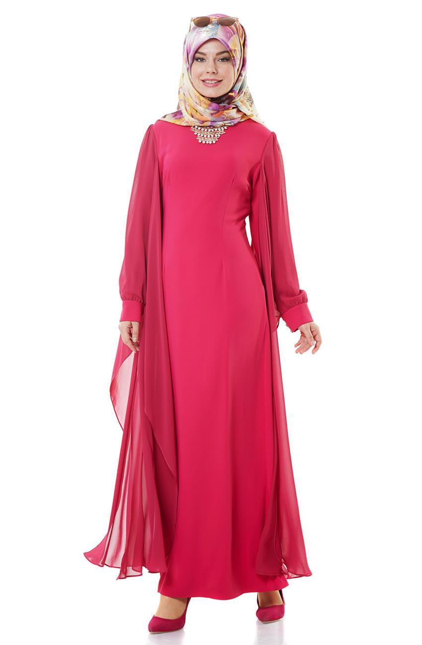 Evening Dress Dress-Fuchsia 4552-008-43