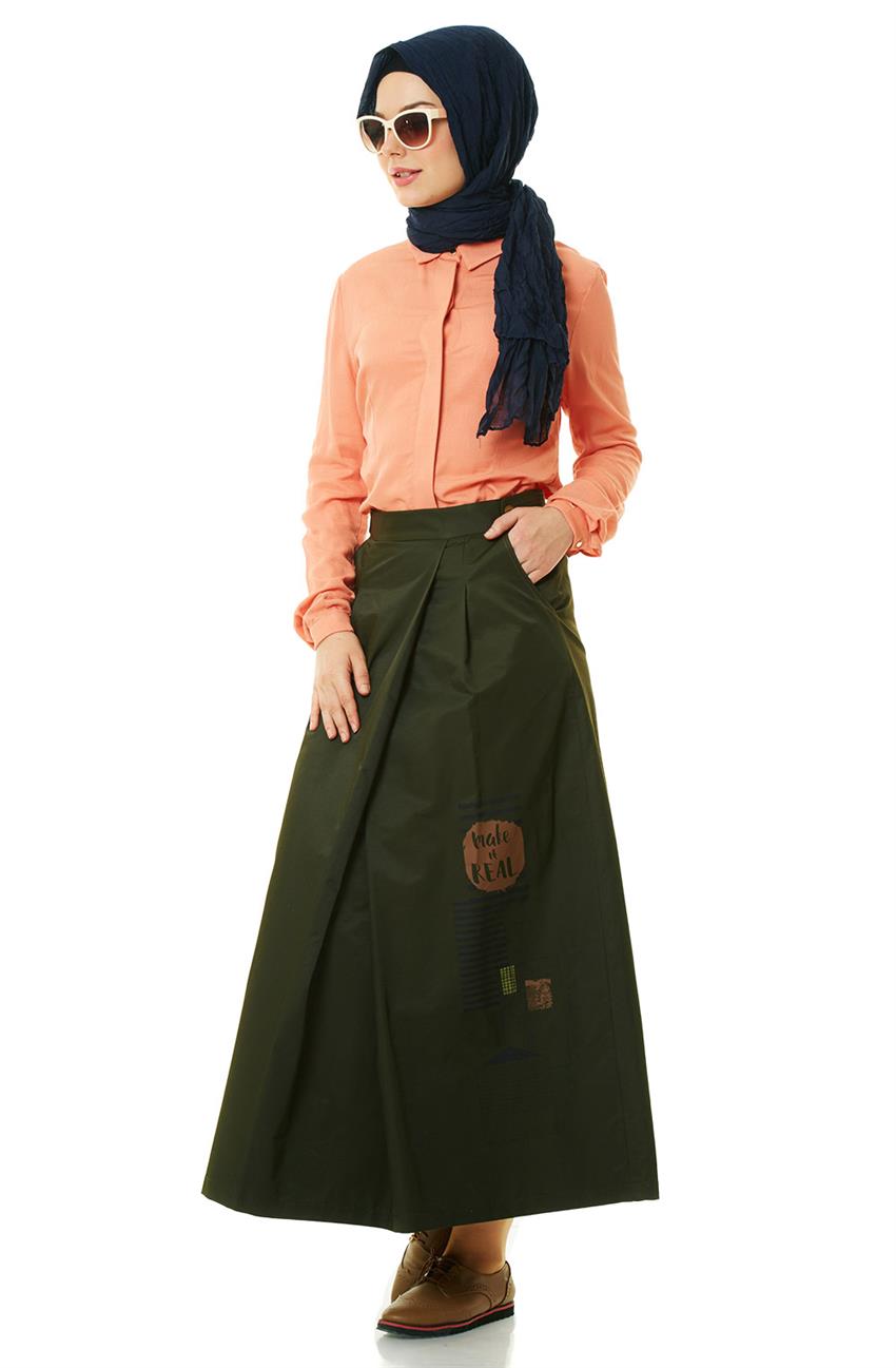 Skirt-Khaki KA-A6-12063-21