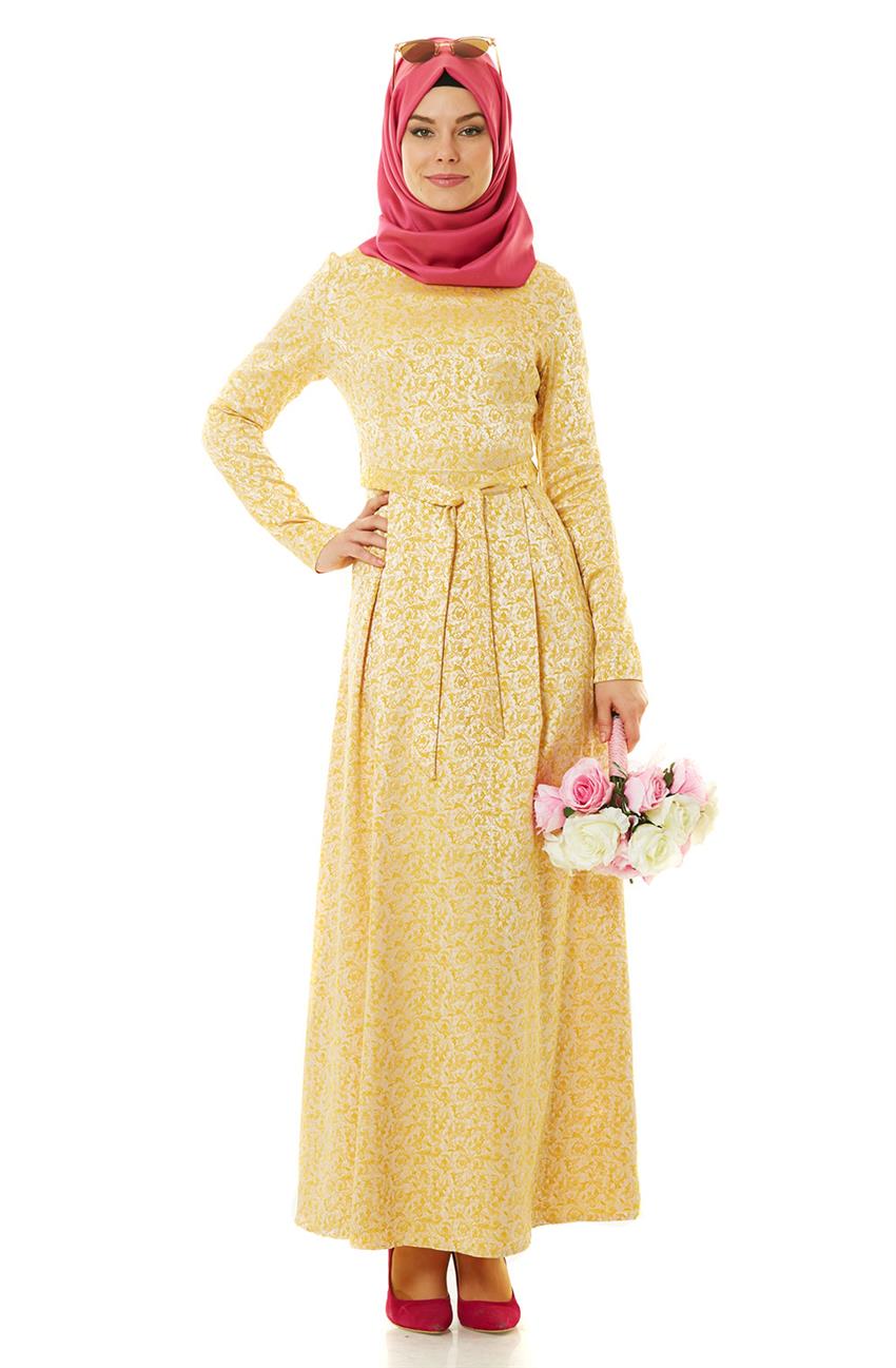 Evening Dress Dress-Saffron 7050-74