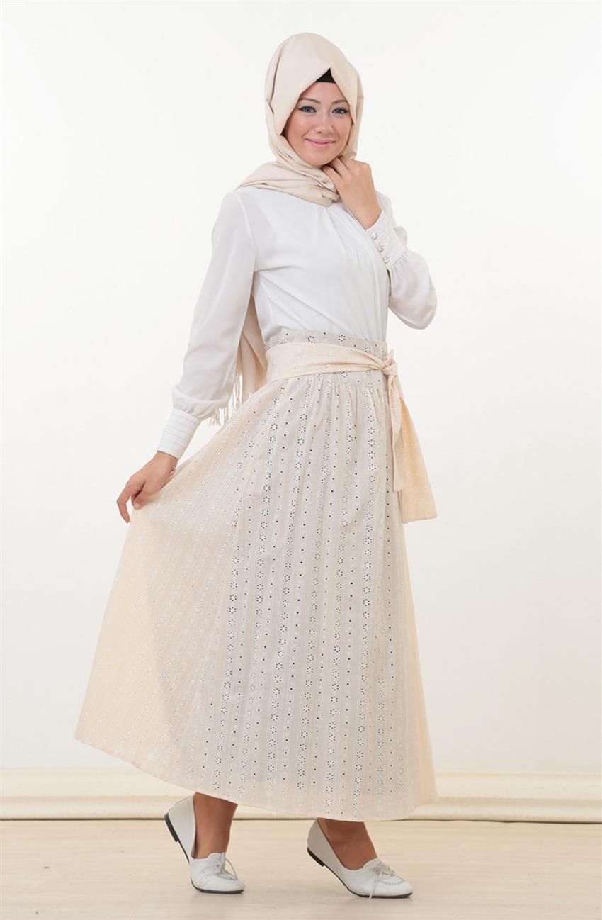 Skirt-Cream 1005-12
