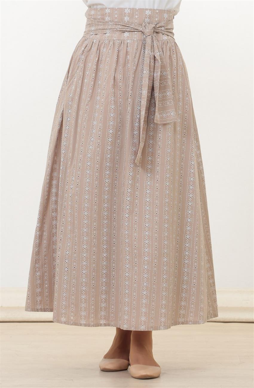 Skirt-Beige 1005-11