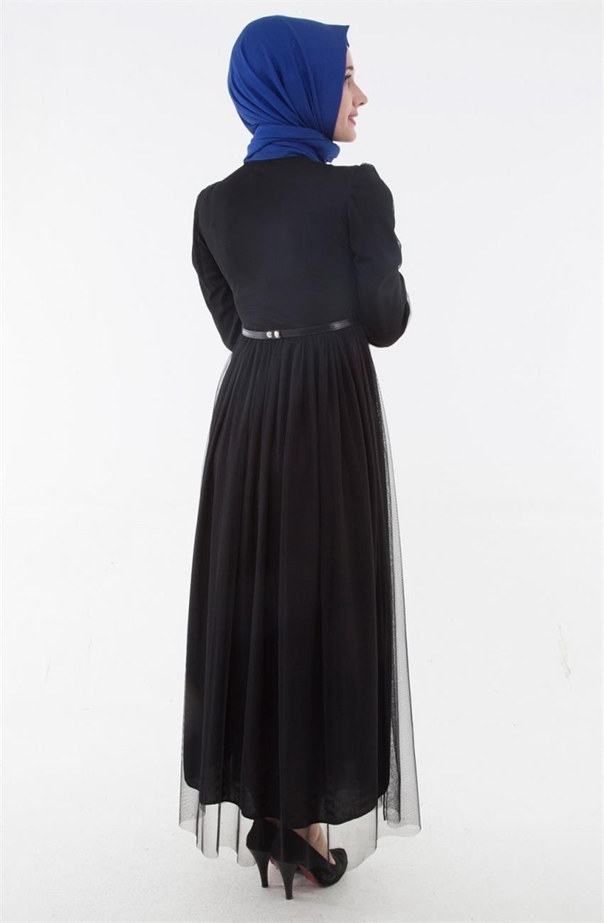 Siyah Elbise 1052-01