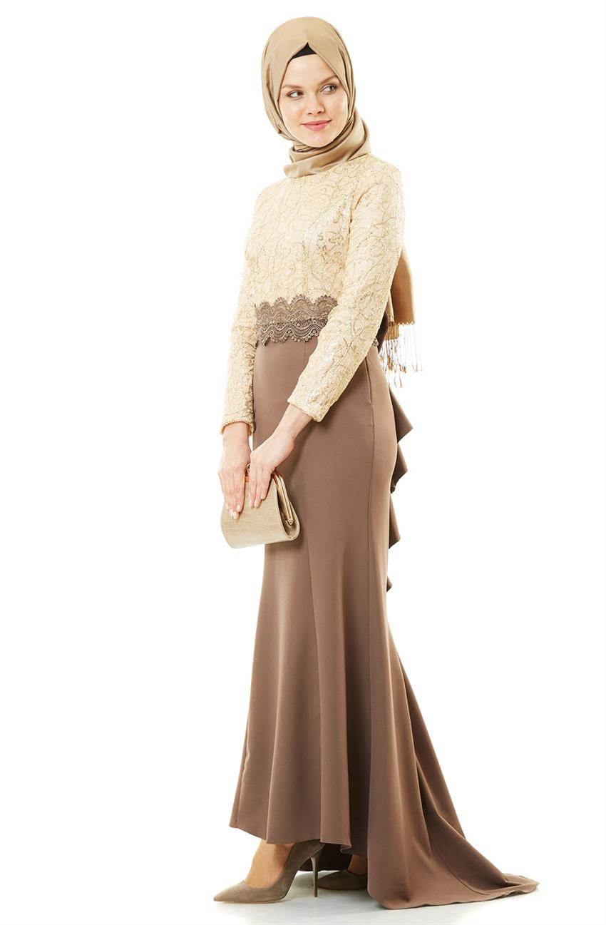 Evening Dress Dress-Gold Mink 5015-3172