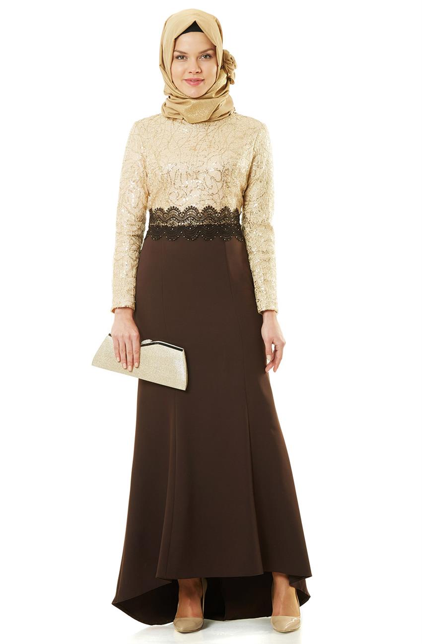 Evening Dress Dress-Gold Brown 5015-3168
