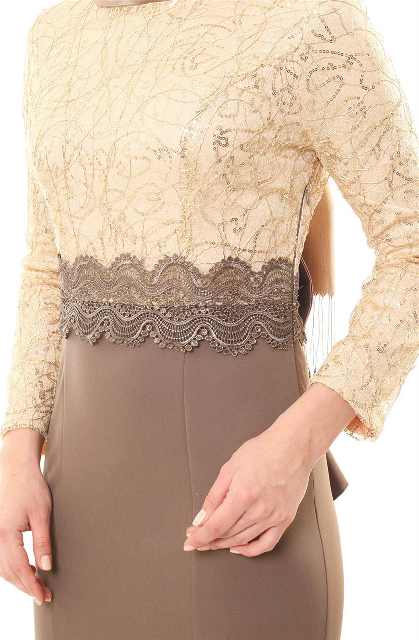 Evening Dress Dress-Gold Mink 5015-3172