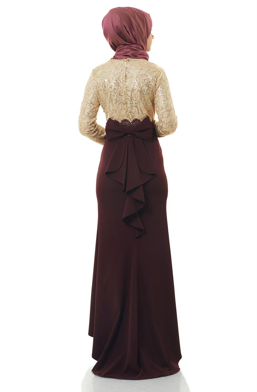 Evening Dress Dress-Gold Purple 5015-3145