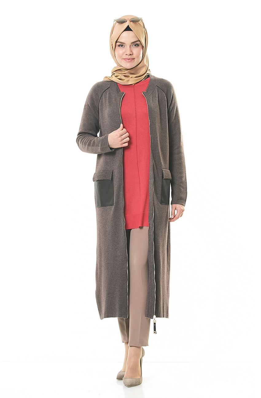 Knitwear Cardigan-Camel KA-A6-TRK07-06
