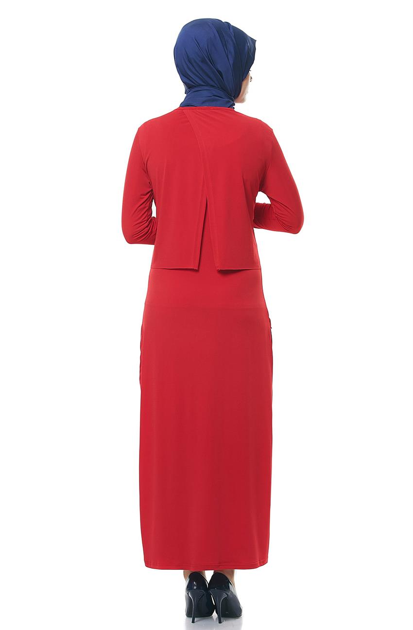 Kırmızı Elbise 110-34