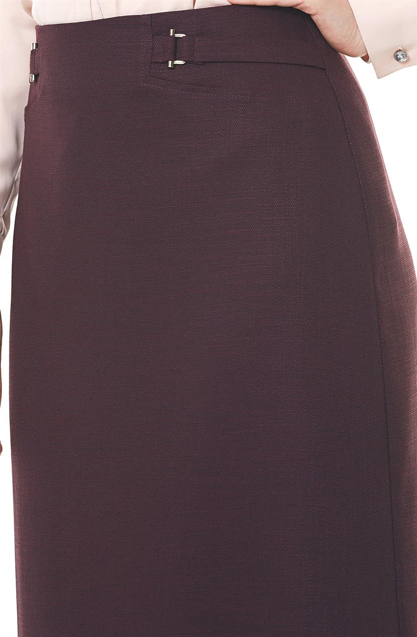 Skirt-Claret Red Y2187-30