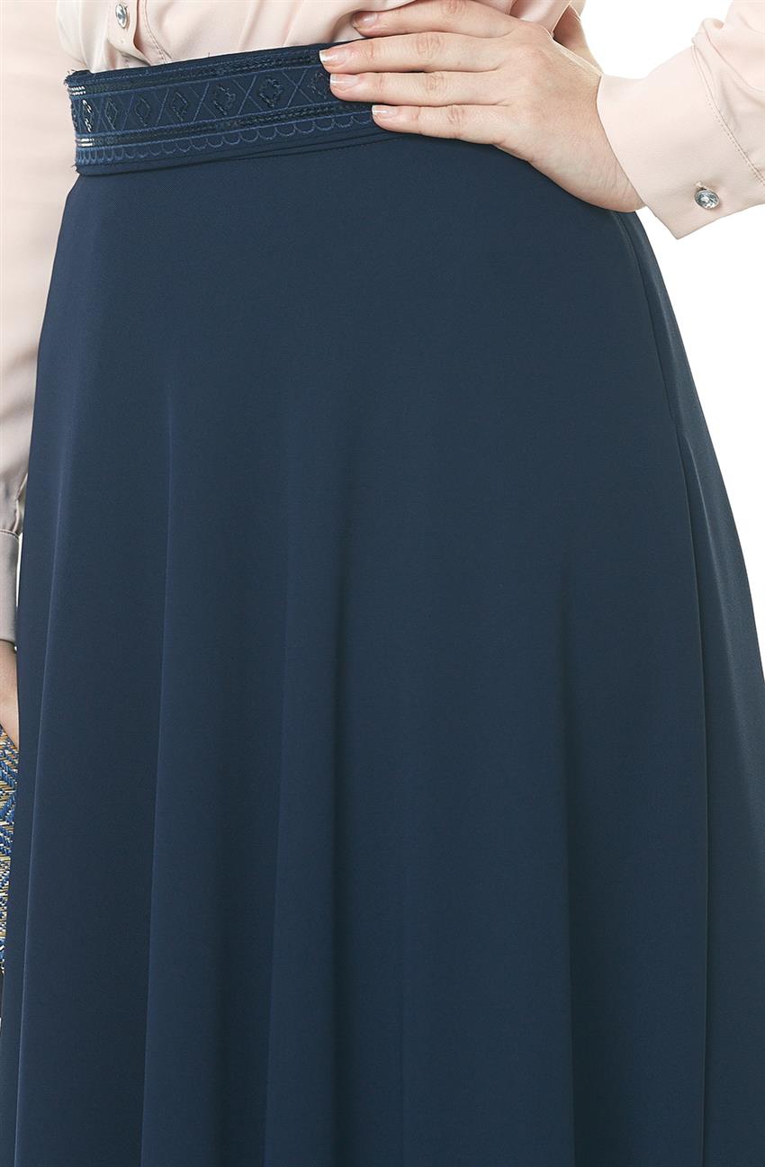 Skirt-Navy Blue Y3084-08