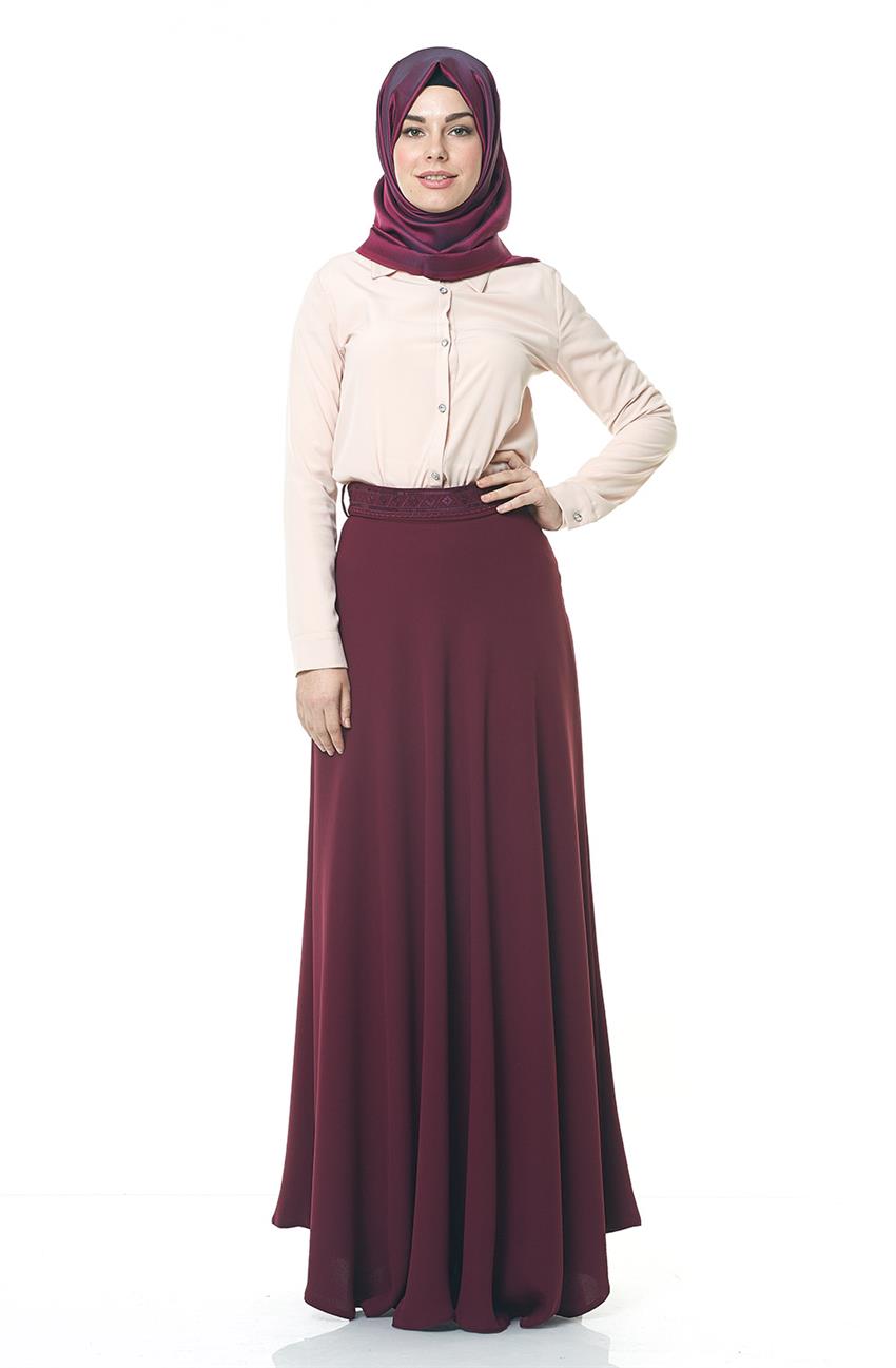 Skirt-Claret Red Y3084-30