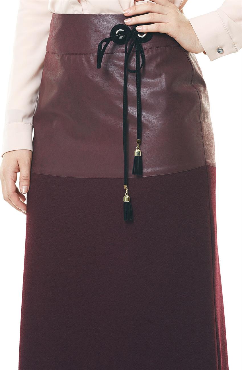 Skirt-Claret Red Y4020-30