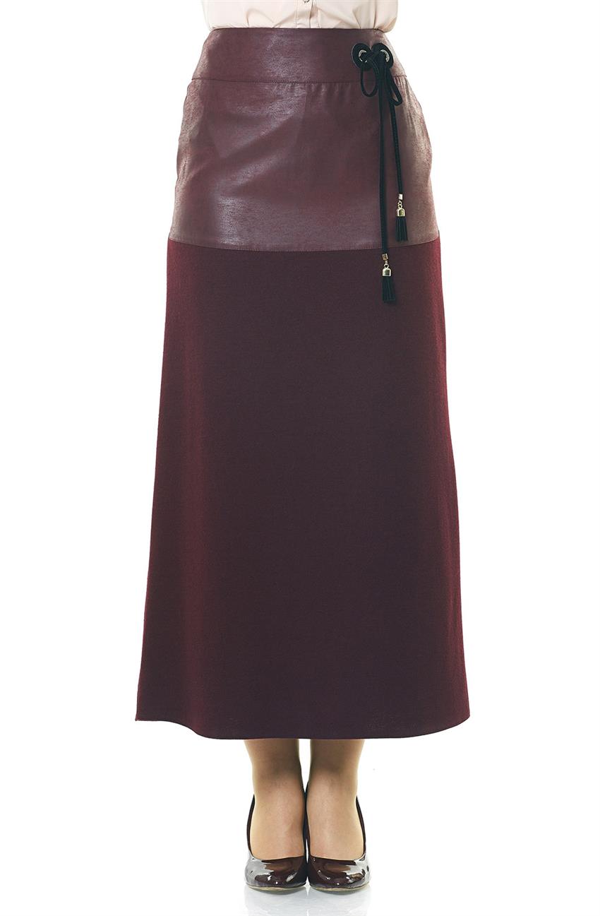 Skirt-Claret Red Y4020-30