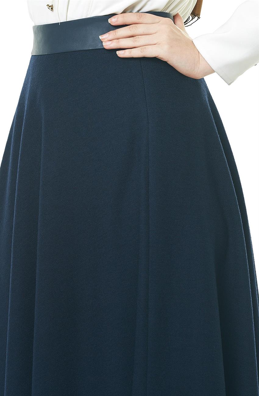 Nihan Skirt-Navy Blue Y4024-08