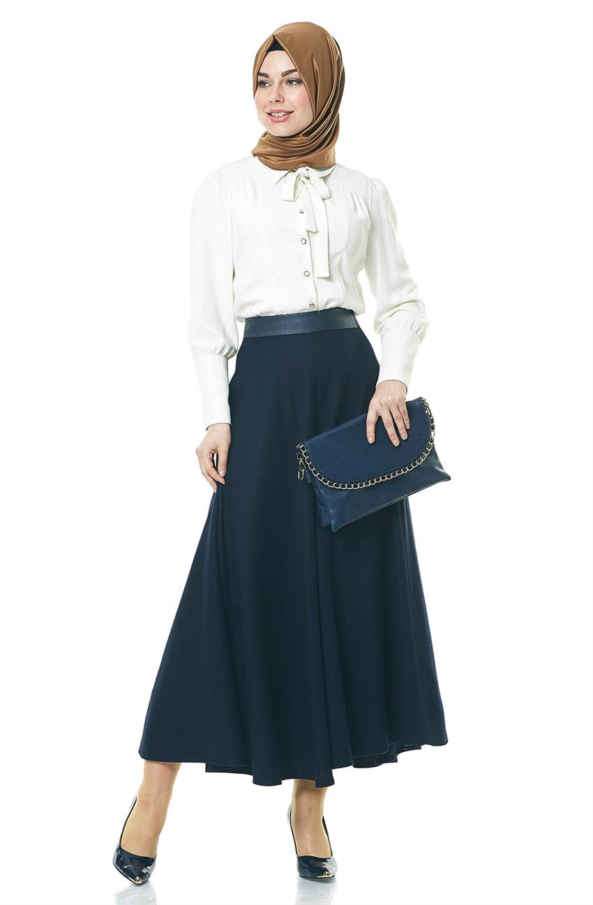 Nihan Skirt-Navy Blue Y4024-08
