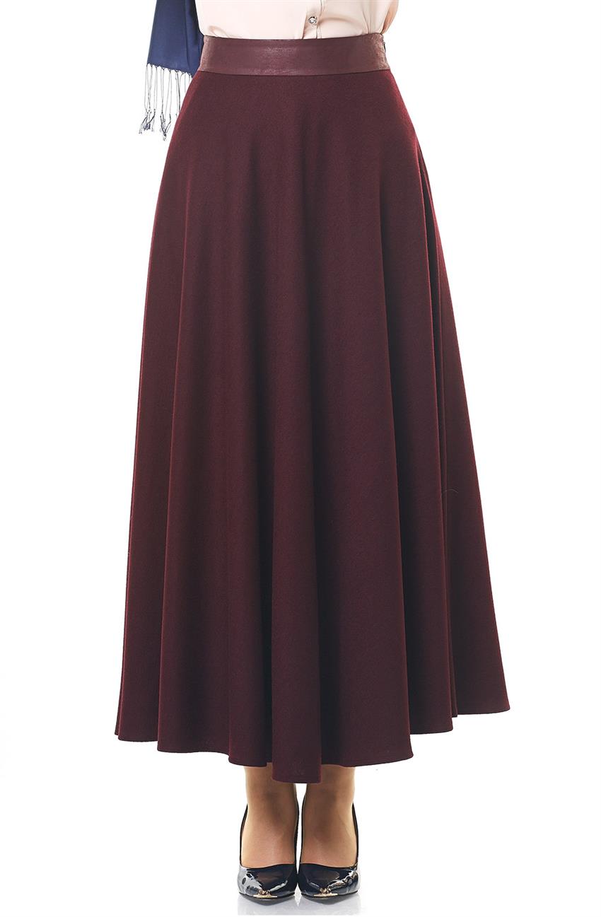 Nihan Skirt-Claret Red Y4024-30