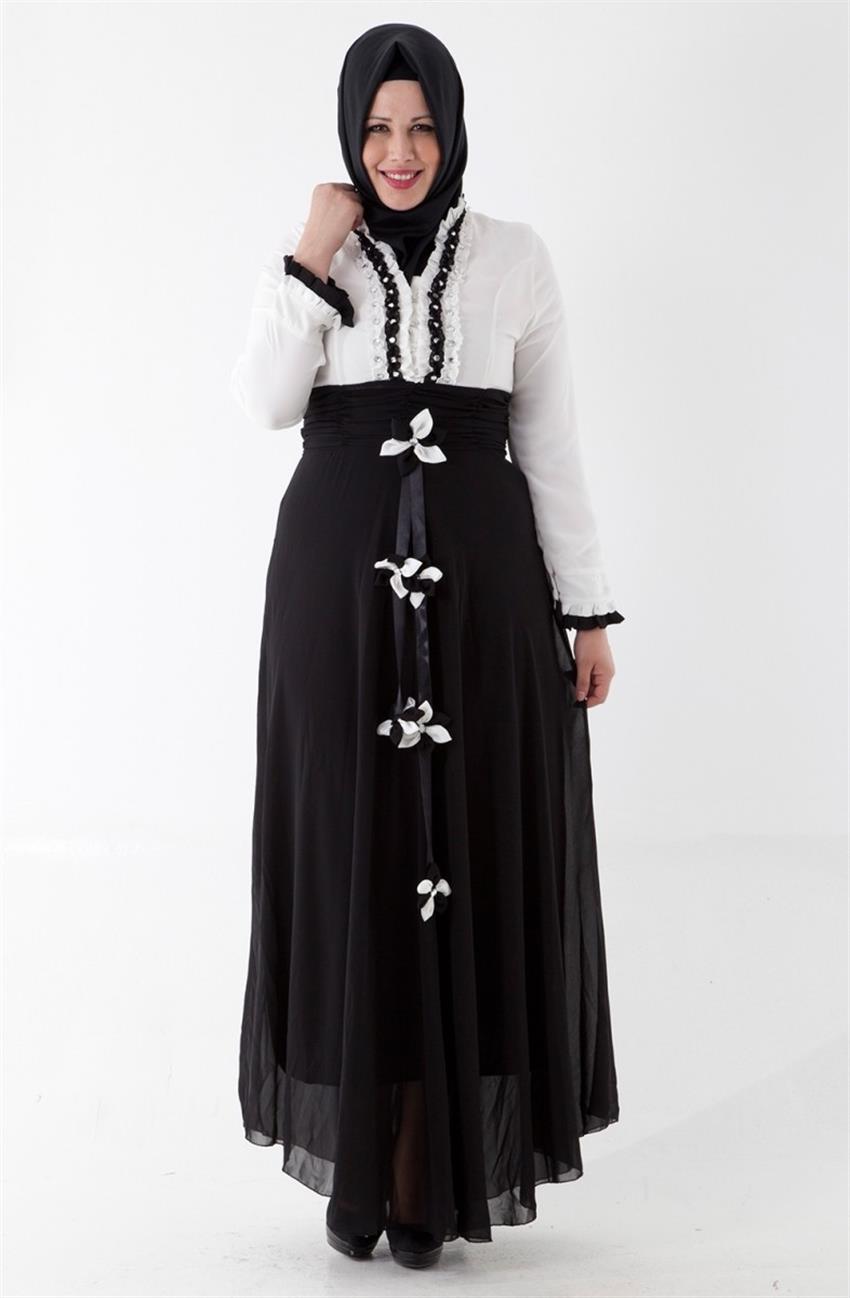 فستان-أبيض أسود ar-1031-0201