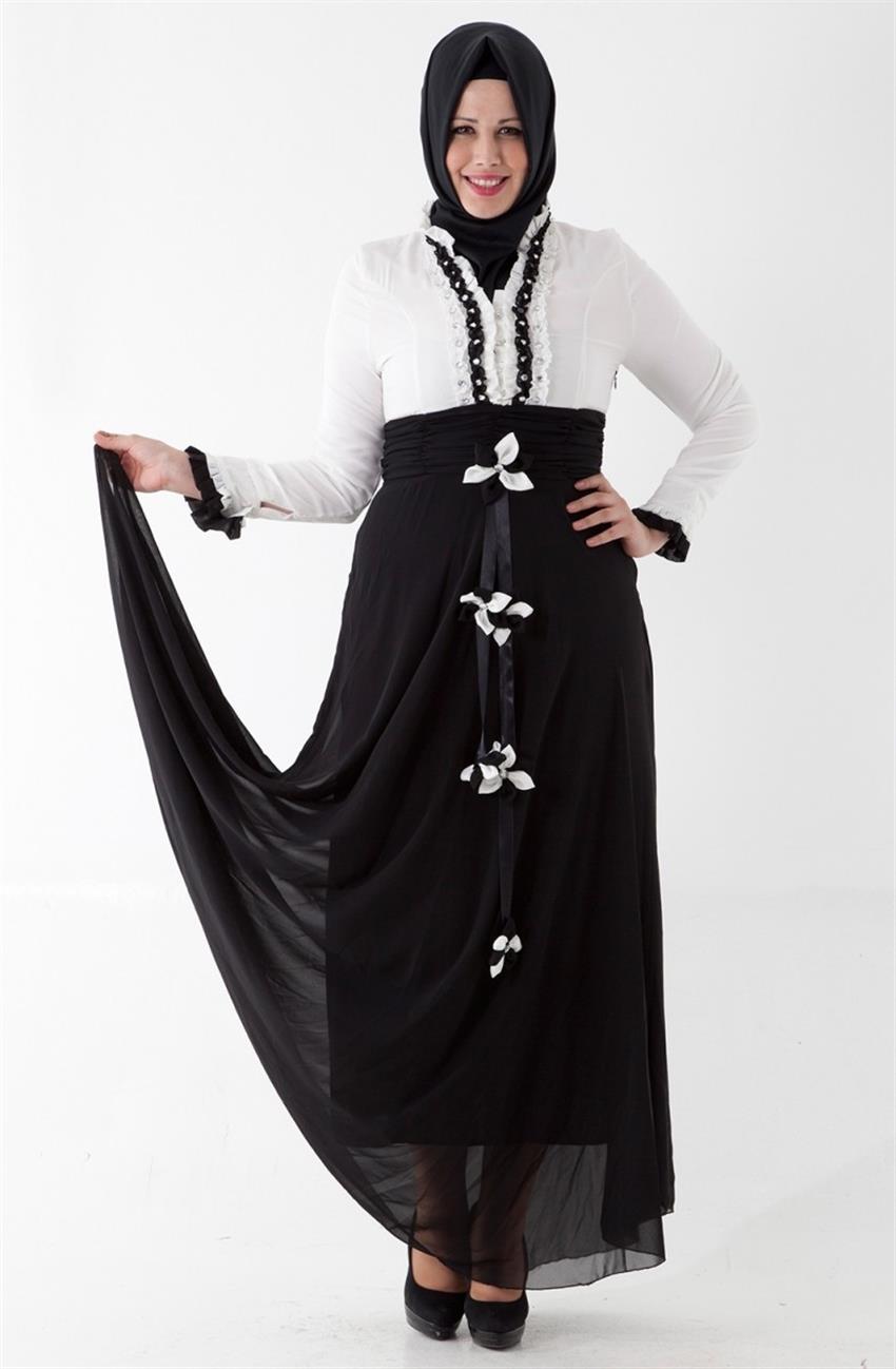 فستان-أبيض أسود ar-1031-0201