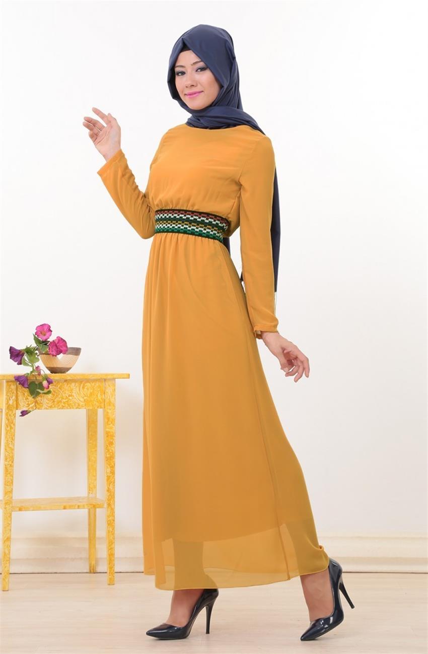 Dress-Mustard EO41025-55
