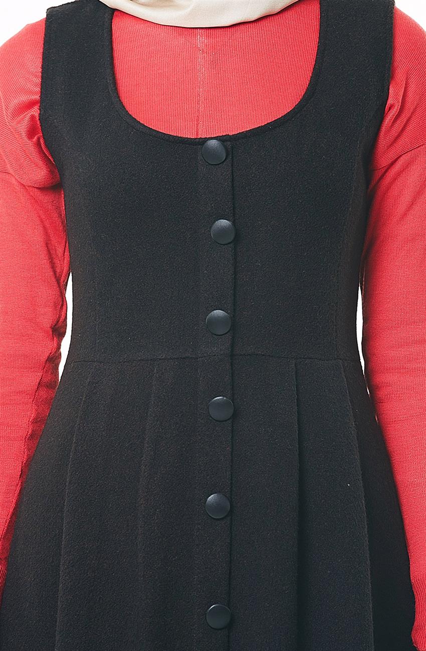 Kaşe Jile Siyah Elbise 1897-01