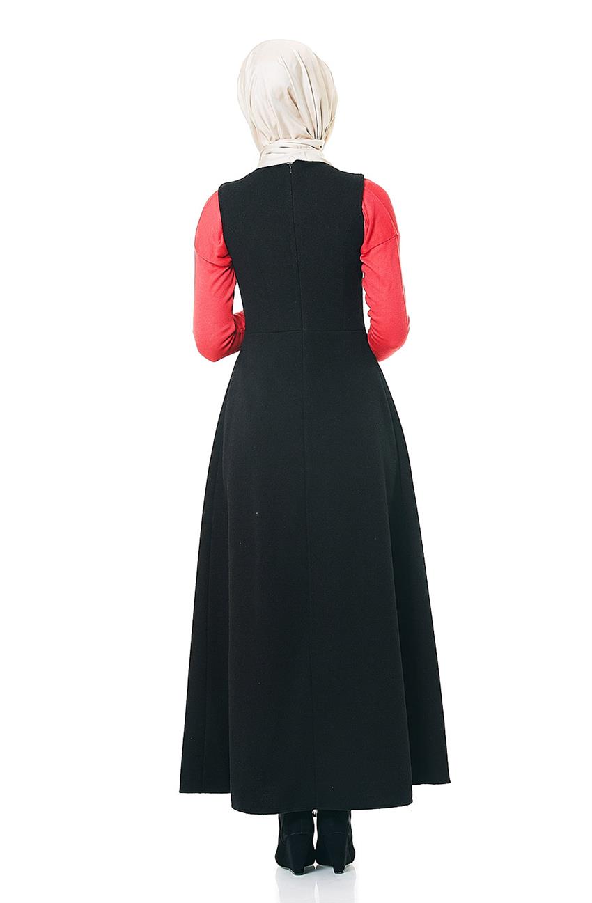 Kaşe Jile Siyah Elbise 1897-01